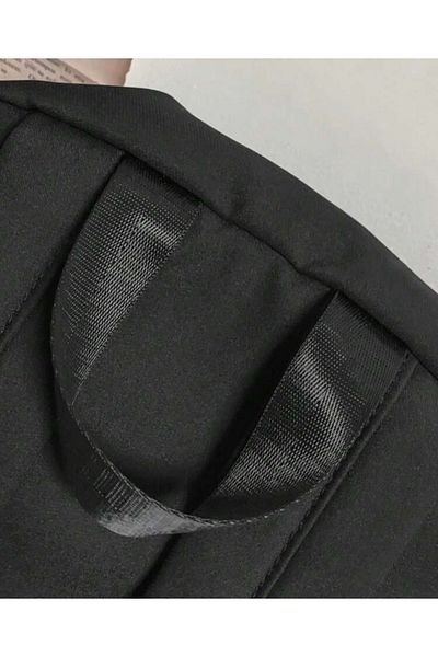Denik Μαύρο εμπριμέ σακίδιο πλάτης Laptop - για σχολείο, μάθημα, κάμπινγκ, ταξίδια και καθημερινή χρήση