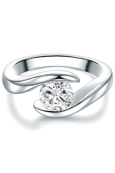 Trilani Silberring Ring Sterling Silber Zirkonia weiß