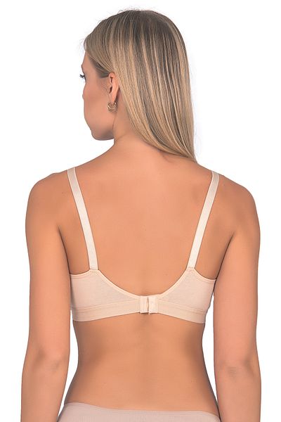 Kompedan 428 Women's Cotton Flexible Comfortable Wire-Free Wire-Free Unfilled Empty Cup Maternity Nursing Bra