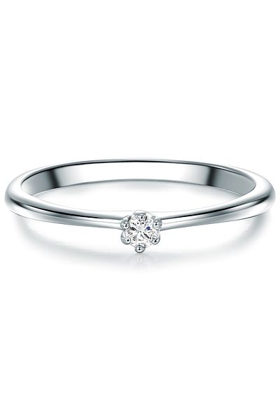 Trilani Silberring Ring Sterling Silber Zirkonia weiß