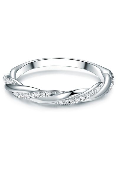 Trilani Silberring Ring Sterling Silber Zirkonia weiß