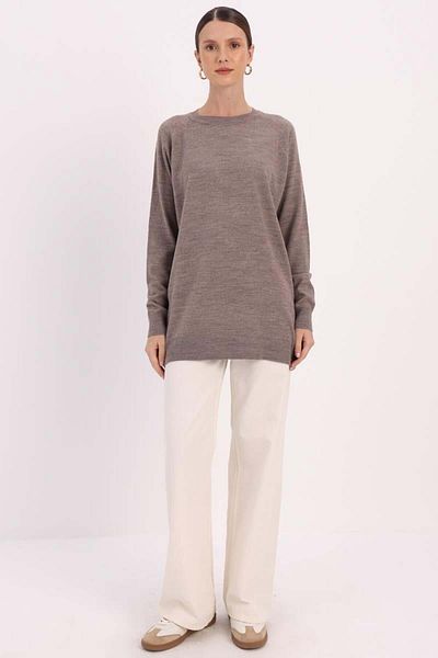 ALLDAY Mink-Basic Reglan Cycling Collar Sweater