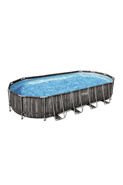 BESTWAY Power Steel Pool Set Oval 732x366x122centimeters