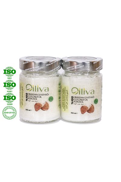 OILIVA GIDA SAN. VE DIŞ TİC. LTD. ŞTİ. Cold Pressed Coconut Oil 2 X Pcs 300ml