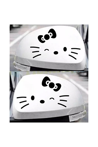 Sönmez Dijital Yan Ayna Hello Kitty Sticker - Yan Ayna Sticker - Sağ Sol Set ...