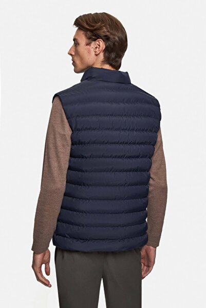 Twn Slim Fit Navy Blue μονόχρωμο γιλέκο