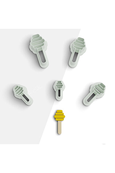 brocutters قالب قطع بوليمر - على شكل ملعقة عسل، قاطع طين للأقراط والمجوهرات