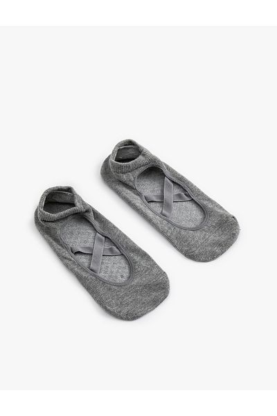 Koton Sports Yoga Socks - Cross String Design