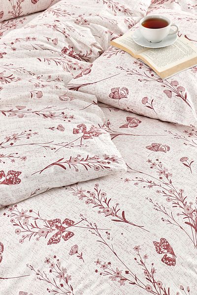 Valezium Başak Double Personal Patterned Divet Set with Elastic Loves and 2 Pillow Covers