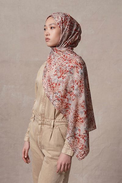 Qef Mini Coral Modal Brush Shawl