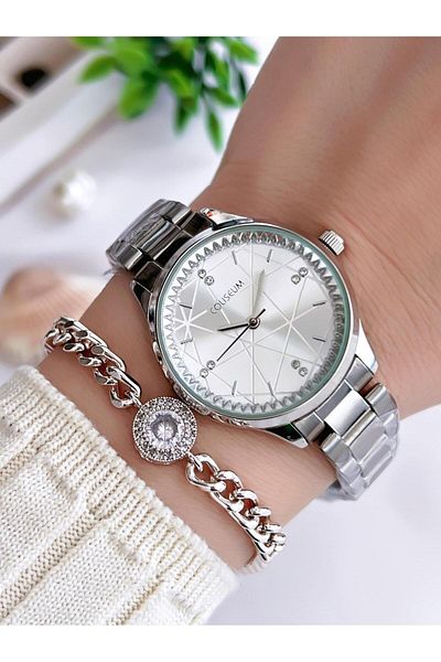 Coliseum Vintage Series Special Design Women's Wrist Watch with Bracelet Gift - Cl8369.M01