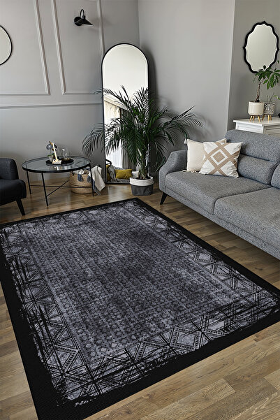 YTR HOME Dijital Baskı Yıkanabilir Kaymaz Taban Dekoratif Salon Mutfak Halısı...