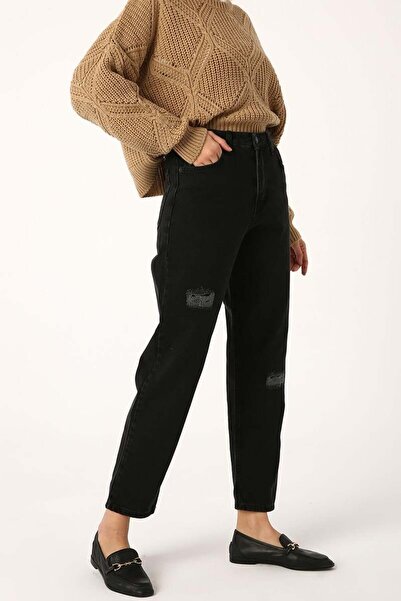 ALLDAY Anthracite-Cotton Denim Trousers