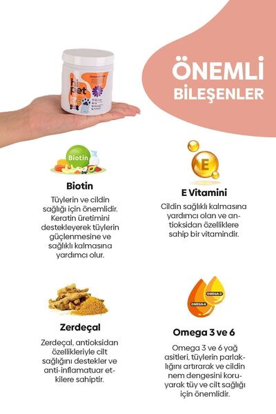 HiPet Deri Ve Tüy Güçlendirici Çiğnenebilir Tablet (DERMACARE)