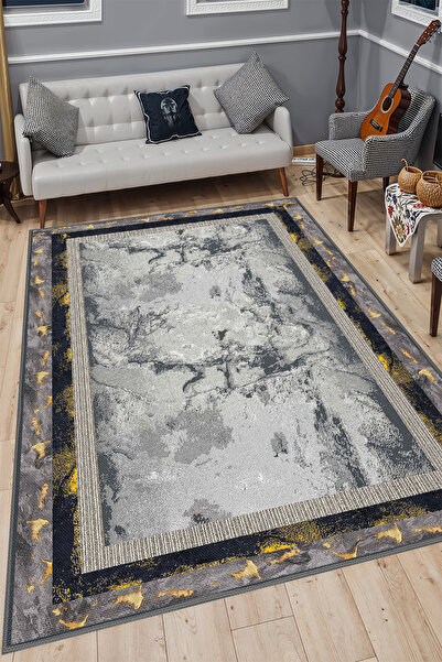 YTR HOME Dijital Baskı Yıkanabilir Kaymaz Taban Dekoratif Salon Mutfak Halısı...