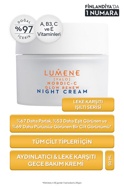 LUMENE Glow Renew 50 ml Winter Color Night Cream