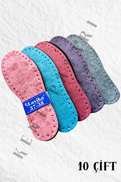 AboutThePerfect 10 çift renkli örgü patik tabanı, delikli tasarım, rahat ve ş...