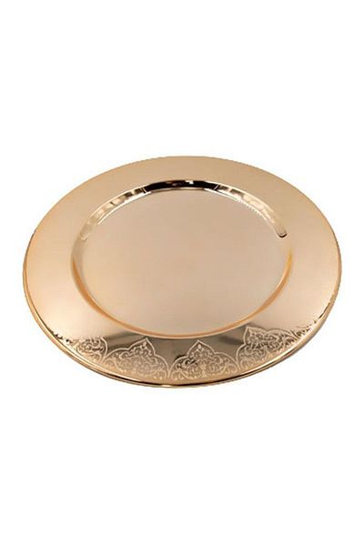 Dania Metal Platter Gold 30x30cm