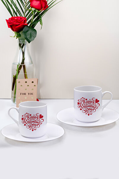 Trendmiya Set special de 2 cești de cafea pentru Ziua Îndrăgostiților