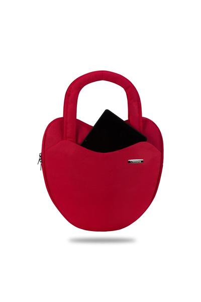 Classone LOVE1402 13-14'' WTXPro Su Geçirmez Kumaş, Laptop El Çantası-Kırmızı