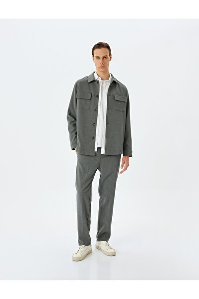 Koton Viskon Karışımlı Cep Detaylı Kumaş Pantolon