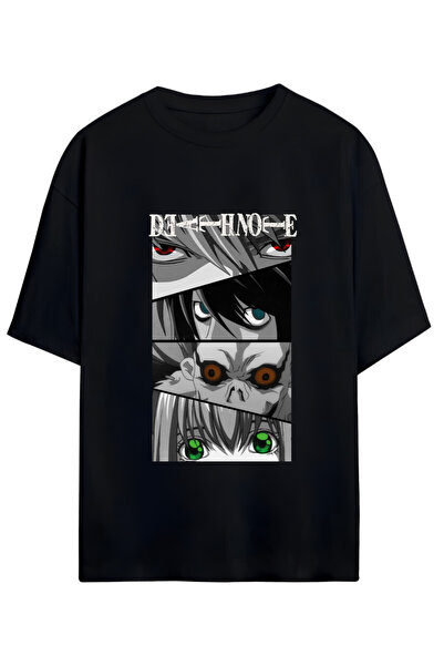 MAGORS DEATH NOTE TASARIMLI UNISEX OVERSIZE PAMUKLU TSHIRT