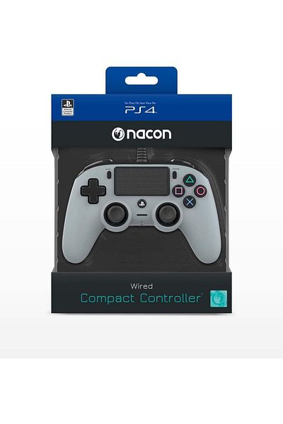 Nacon Wired Compact Controller For Playstation 4 - Grey