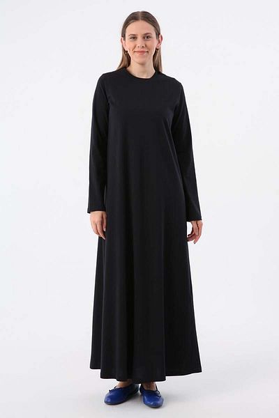 ALLDAY Black-Long Sleeve Lingerie Dress