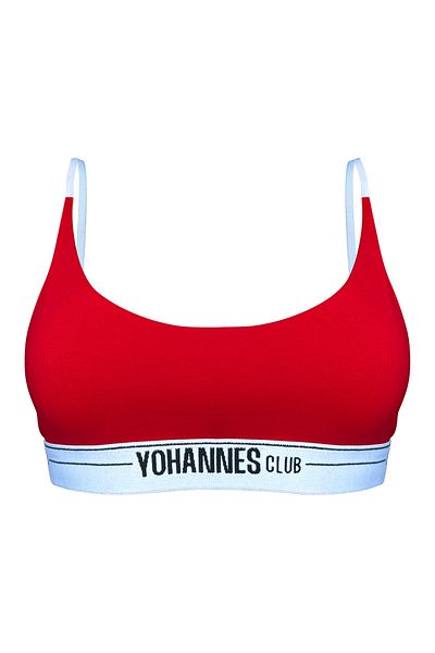 Yohannes Club Red Single Bralet Bra - Women