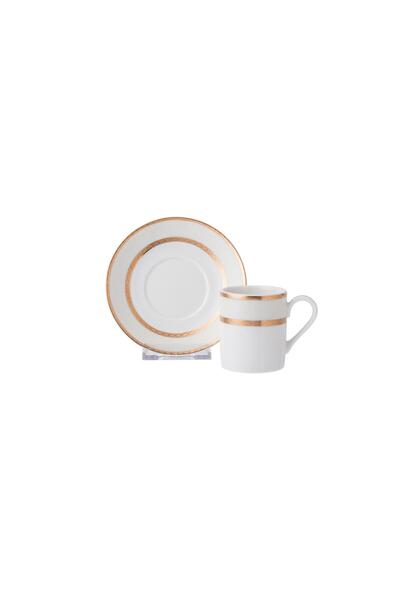 Dania فناجين قهوة تركية فاخرة باللونين الذهبي والفضي تكفي 6 أشخاص