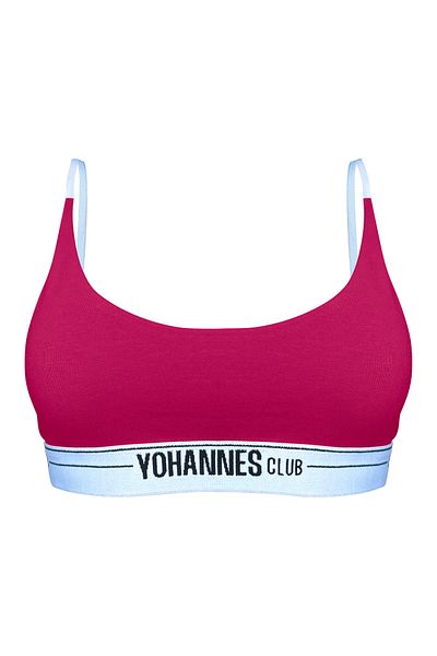 Yohannes Club Sutien Bralet pentru femei SINGLE PINK/FUCHIA