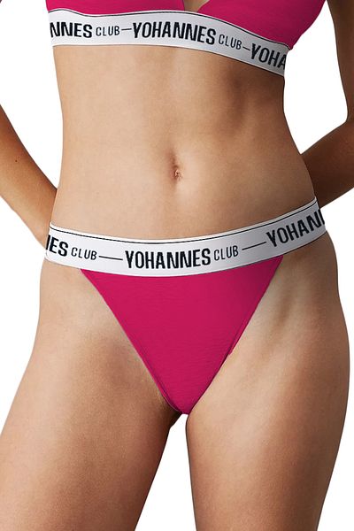 Yohannes Club Γυναικεία, Στριγκάκια από καουτσούκ, 2 τεμαχίων, πούδρα, ροζ