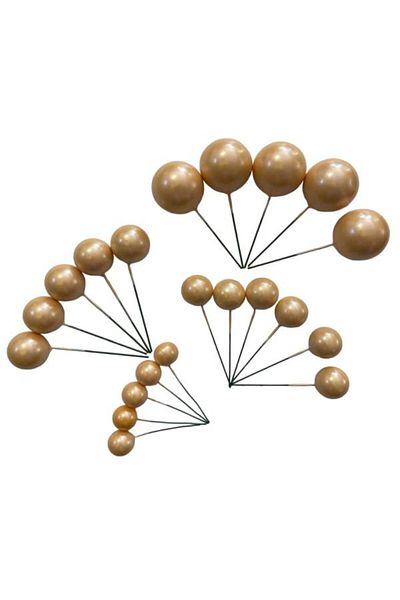 Pastaland Yellow Cake Decoration Ball - Gilded