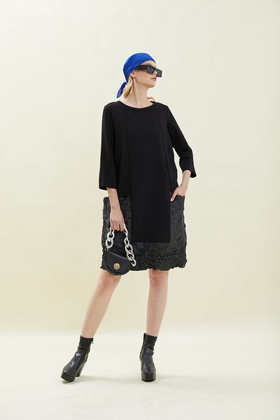 VERDA Dress with Kraş Detail on the Sides