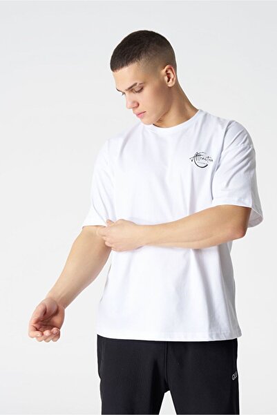 qlu Δελεαστική συλλογή Unisex Λευκό μπλουζάκι Oversize