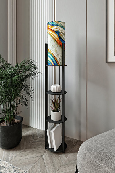 Halımax RADIANTE YUVARLAK RAFLI LAMBADER SAFİR MEŞE