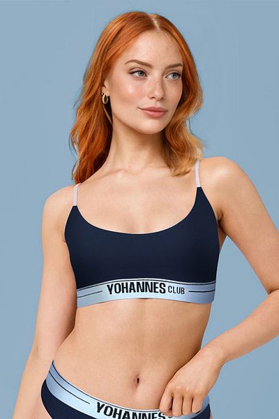 Yohannes Club Sutien Bralet pentru femei BLUE ÎNCHIS