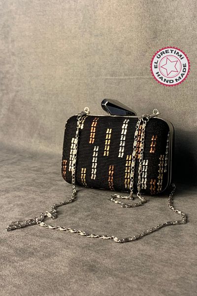 Uretti - Sefa 4419 Geanta Rochie De Seara Mini Wire Break lucrata manual - 8 X 13 Cm