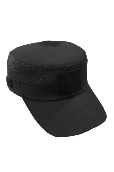 Wolftrap Tactical Șapcă neagră din plasă de vară, șapcă sport cu velcro