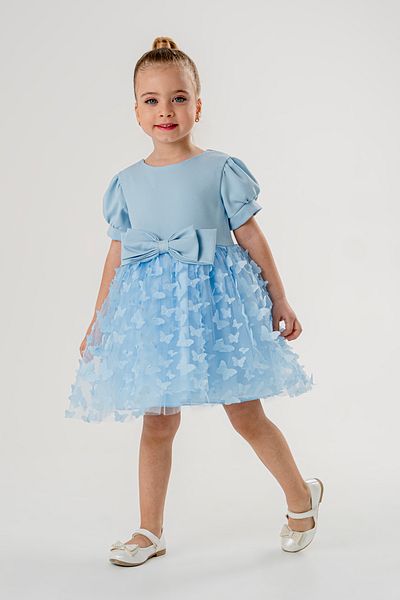 Eray Kids Βραδινό φόρεμα για κορίτσια με λεπτομέρεια πεταλούδας και φιόγκου