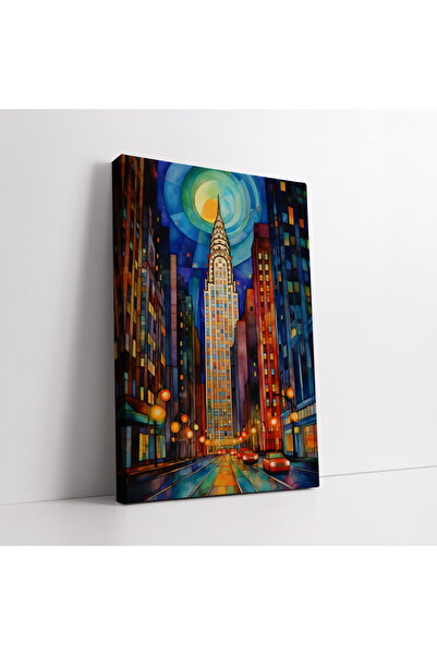 KOSS Dijital Tablou decorativ pe pânză cu model geometric abstract minimalist...