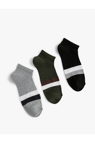 Koton Set de 3 papuci șosete multicolore