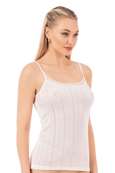 ÖZKAN underwear Özkan 27106 Women's Viscose Transfer Ribbed Flexible Comfortable Rope Strap Knitted Atle