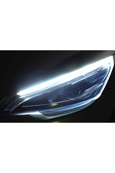 Rukye Shop Far Üstü Kayar Led Açılış Animasyonlu Selamlamalı Sinyalli Far Kayar Led 60cm 2 Adet