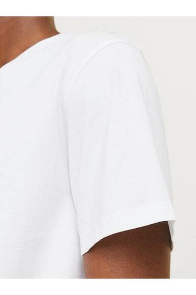Jack & Jones Μπλουζάκι με γραφικά στάμπα JJECORP - O-Neck, SS Model, Noos 12268415   Λευκός