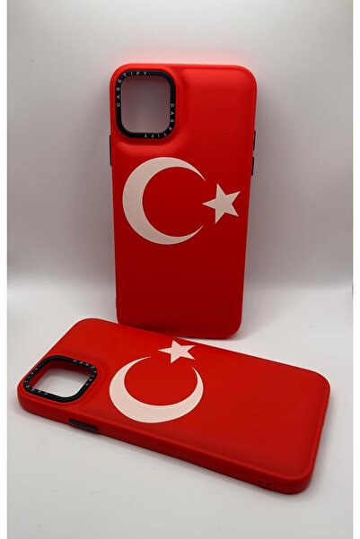 Store İphone 11 Pro Max Uyumlu Kırmızı Türk Bayraklı Telefon Kılıfı