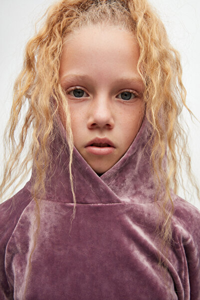 LOVETTI Gül Kurusu Kız Çocuk Kadife Alt Üst Takım