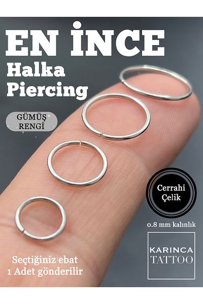 Karınca Piercing Finest Ring Steel Piercing Ear Nose Piercing Acceleration 316L Surgical Steel