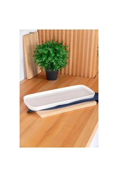 ACAR Master Dikdörtgen Kayık Sunum Tabak 40 cm MST082