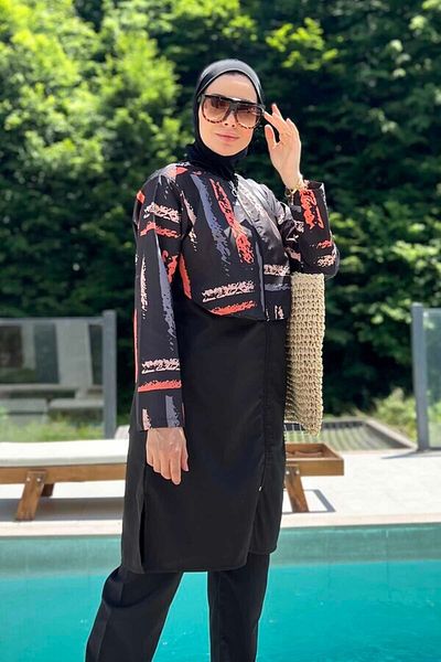 REMSA Parachute Full Covered Hijab Swimsuit Aller 2403 Line